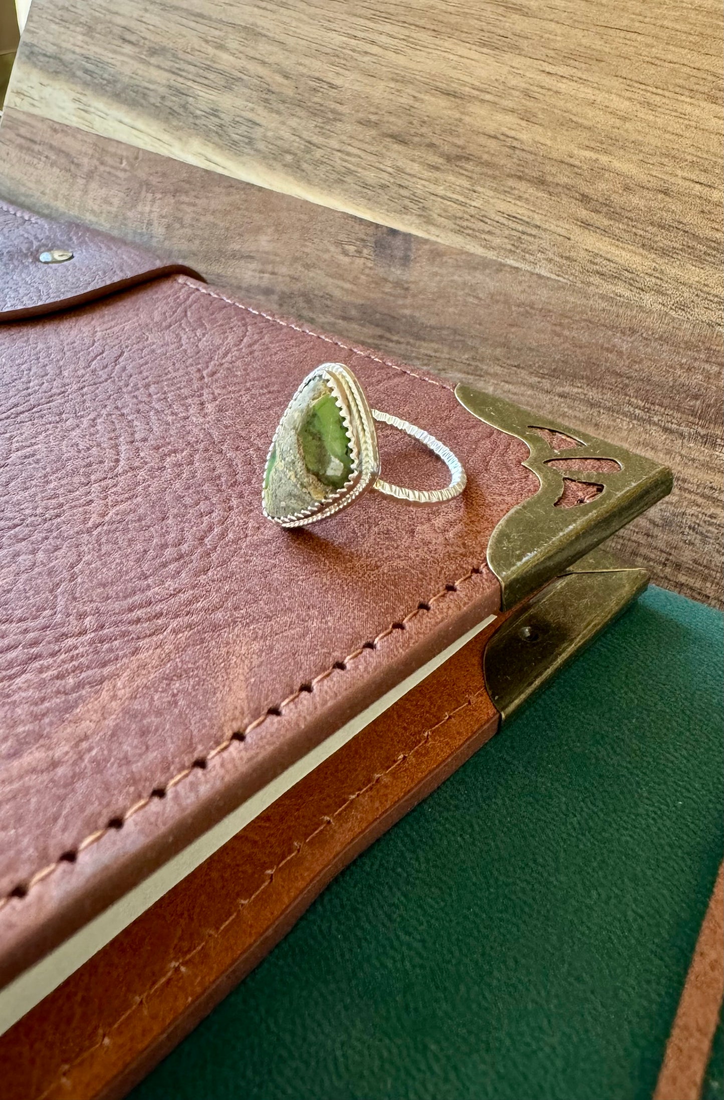 Siren Storm Variscite Ring