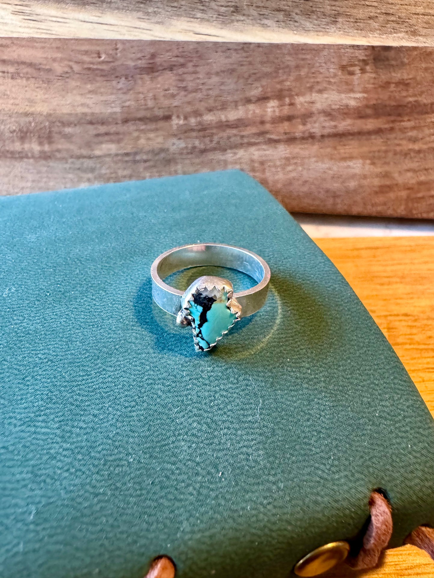 Lightning Bolt Turquoise Ring