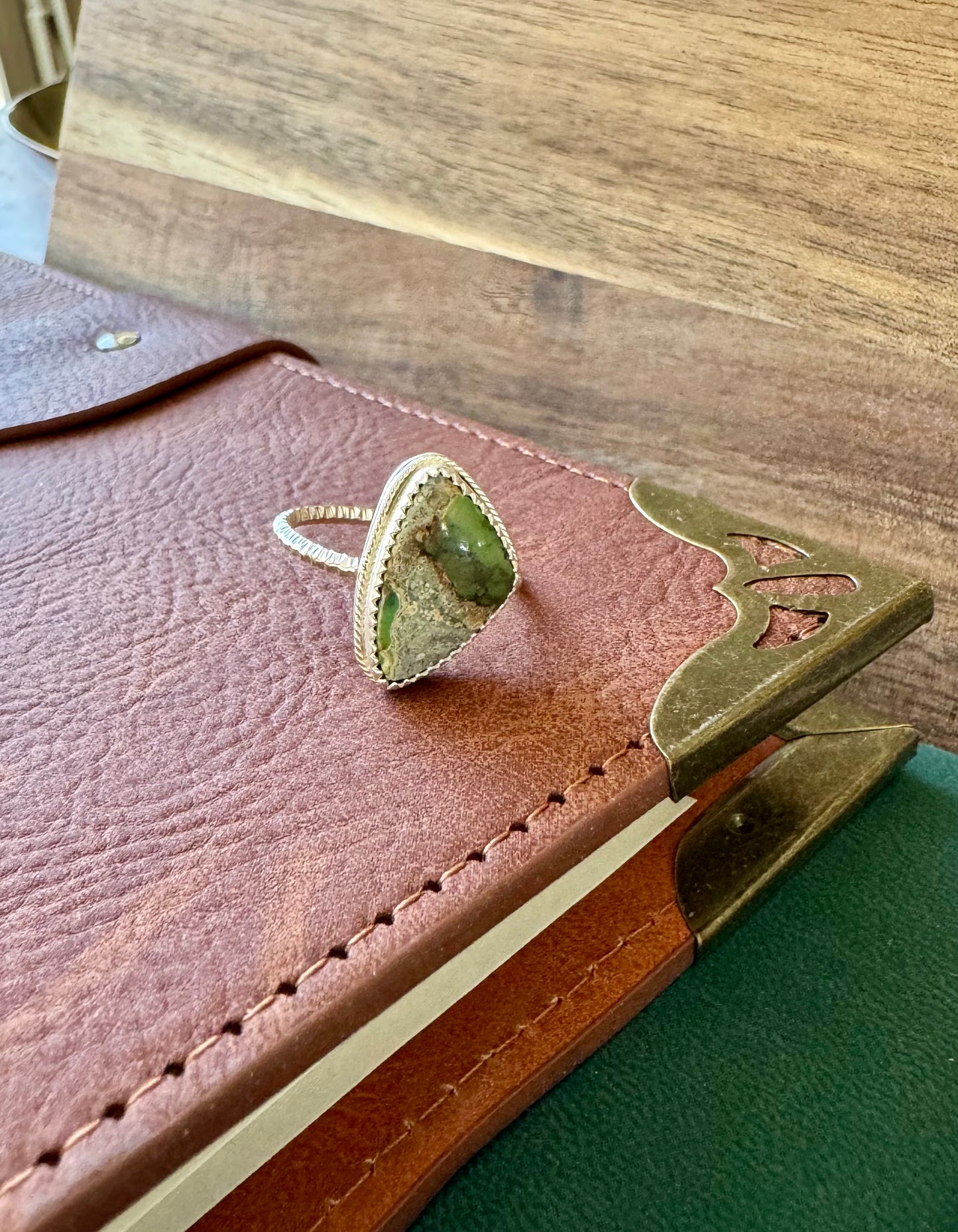 Siren Storm Variscite Ring